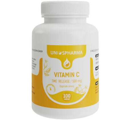 Vitamín C 500 mg TIME RELEASE / 100 tabliet 50% zľava